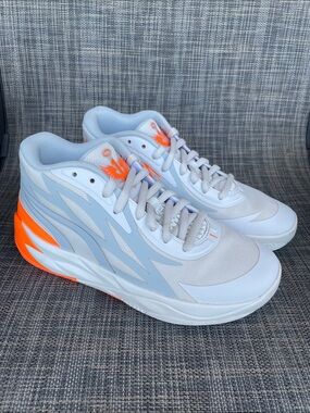 Puma MB.02 Jr 'Gorangé' LaMelo Basketball Shoes Mid Athletic Sneakers Unisex 5.5